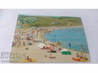 Пощенска картичка Черноморец Плажът 1975