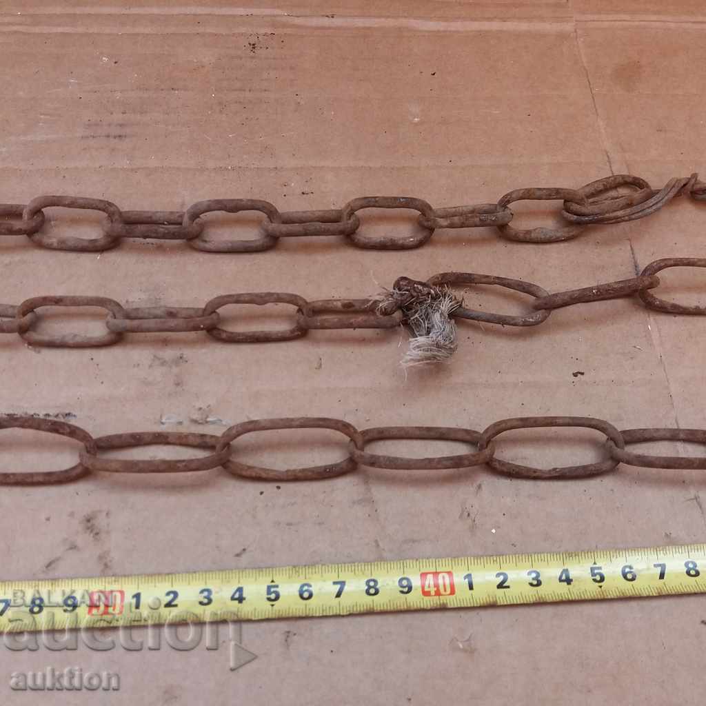 OLD WROUGHT CHAIN, DECORATION CHAIN - 5 OLD WROUGHT CHAIN, DECORATION CHAIN - 5