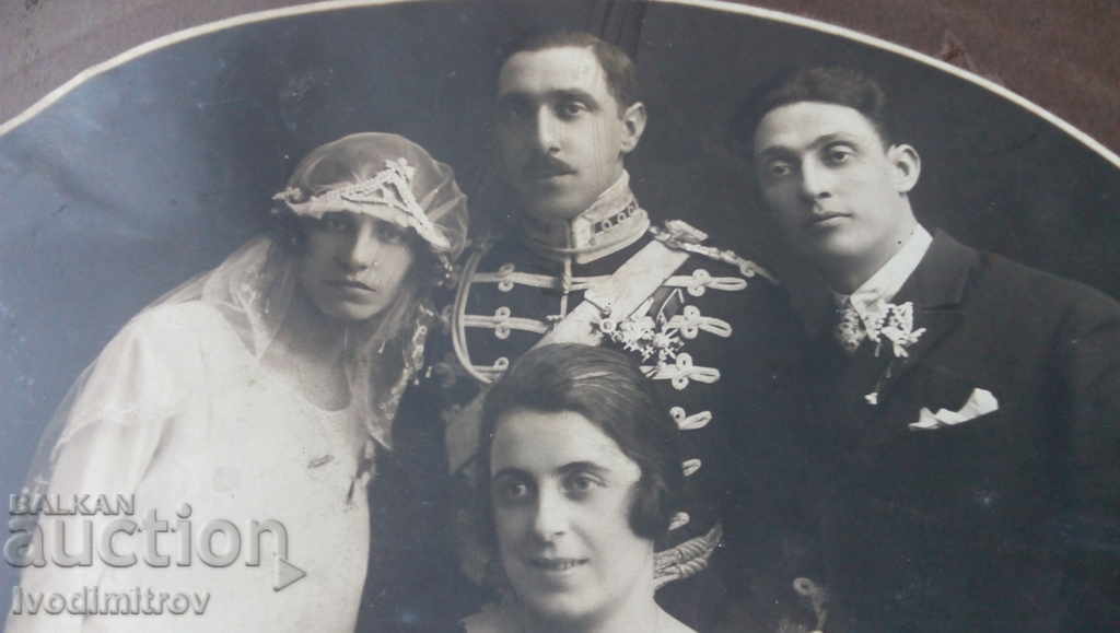 Photo Officer with orders with his wife Cardboard with price 10.65 BGN | € 5.45