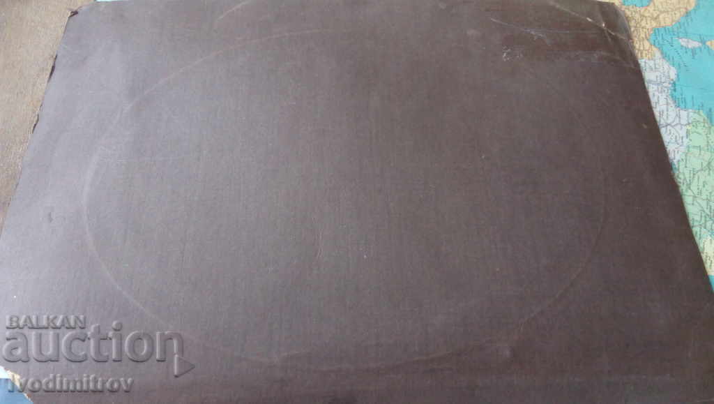 Auction  Photo Officer with orders with his wife Cardboard