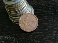 Moneda - Africa de Sud - 5 centi 1993