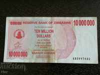Zimbabwe Banknote - $ 10,000,000 2008