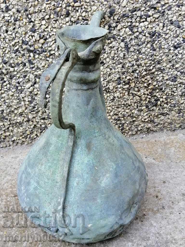 Old ottoman jug, jug, copper, copper vessel, teapot with price 59.00 BGN | € 30.17