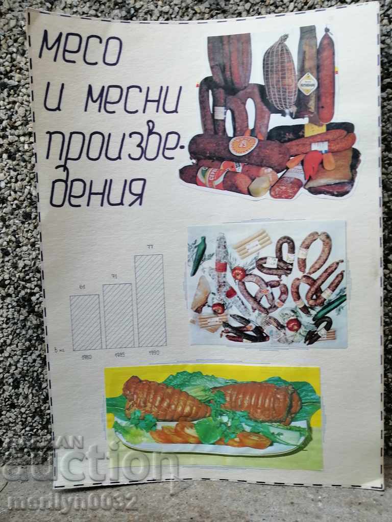 Wall newspaper from the socialist period of the People's Republic of Bulgaria with price 42.00 BGN | € 21.47 Wall newspaper from the socialist period of the People's Republic of Bulgaria with price 42.00 BGN | € 21.47