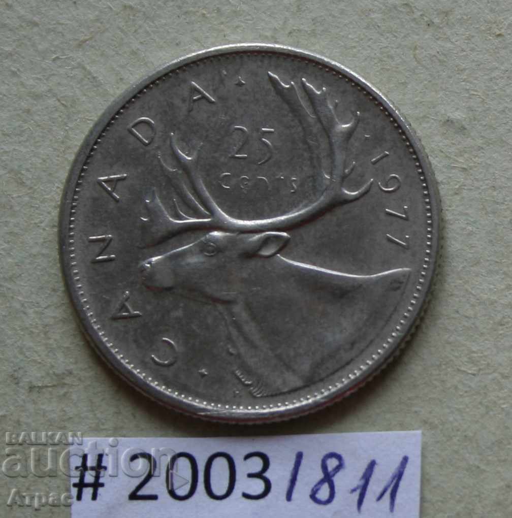 25 cents 1977 Canada