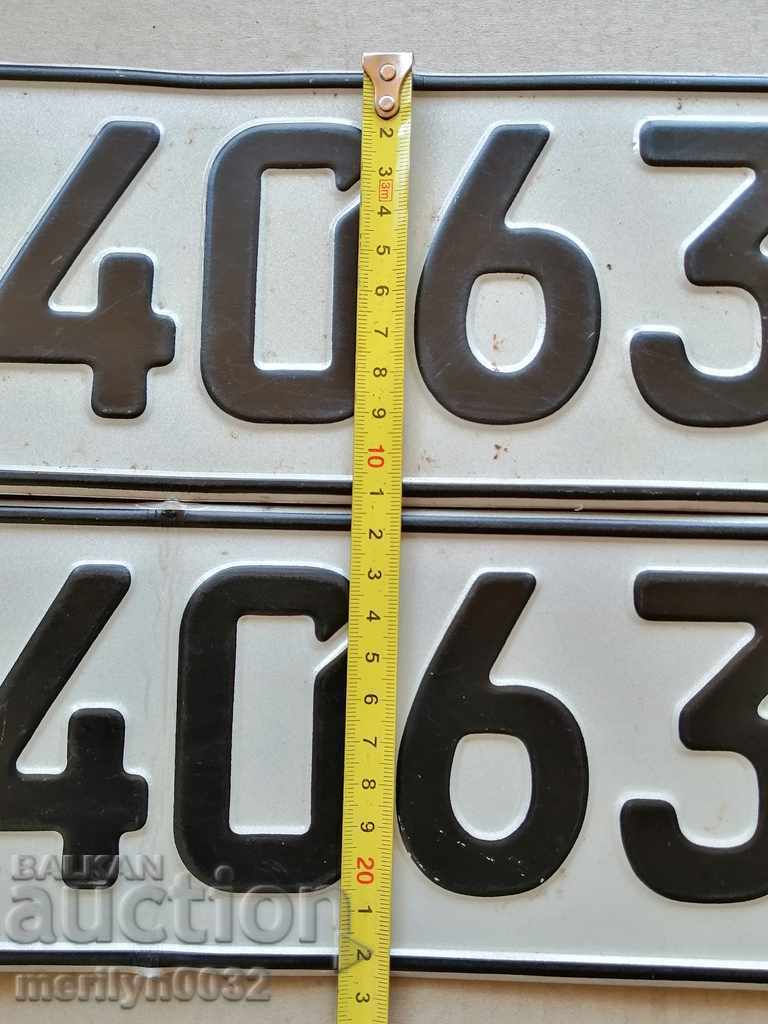 Pair of Vehicle Registration Plates with price 38.00 BGN | € 19.43 Pair of Vehicle Registration Plates with price 38.00 BGN | € 19.43