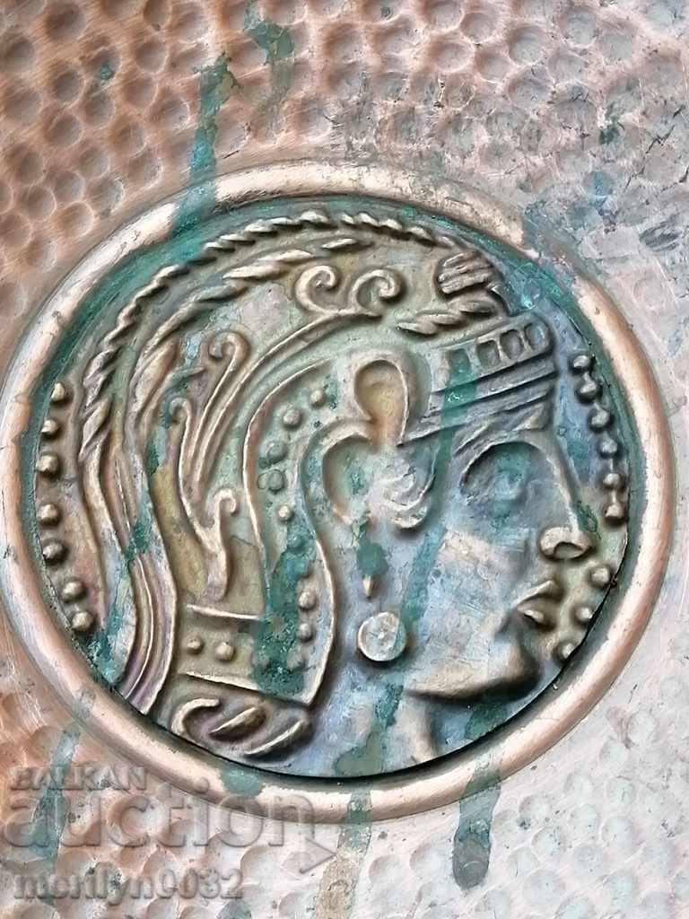 Δημοπρασία Χάλκινο πιάτο για τοίχο sahan, χάλκινο, δίσκος panica Δημοπρασία Χάλκινο πιάτο για τοίχο sahan, χάλκινο, δίσκος panica