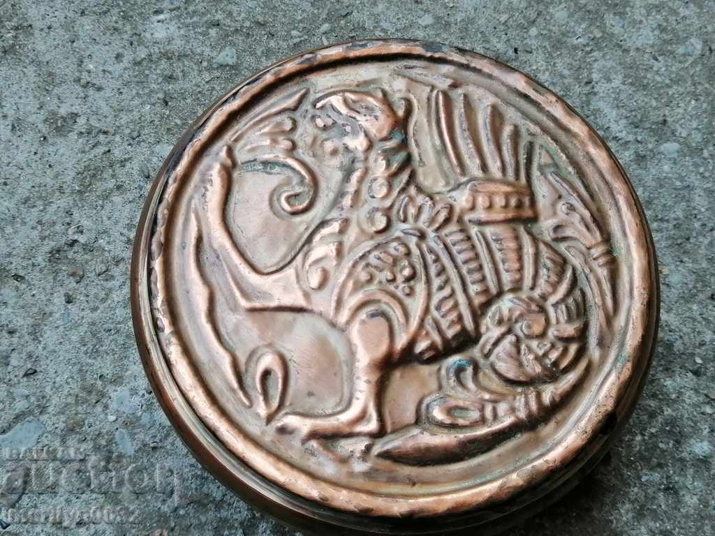 Copper jewelry box, copper container, copper vessel Copper jewelry box, copper container, copper vessel