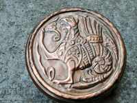 Cutie de bijuterii din cupru, vas de cupru, recipient de cupru