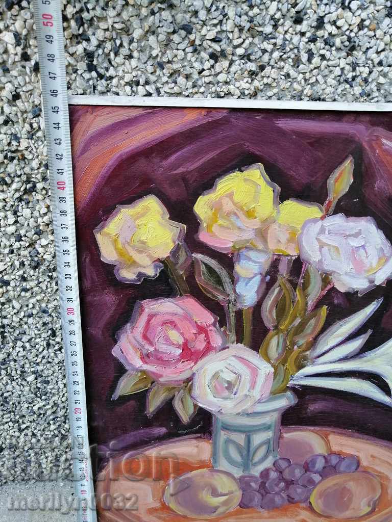 Still life of Dimitri Lyubenov 1978 painting of fiber oil - 7