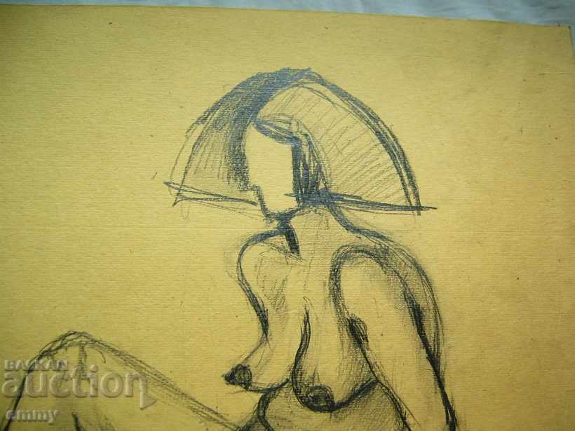 Old pencil drawing naked woman body with price 20.00 BGN | € 10.23 Old pencil drawing naked woman body with price 20.00 BGN | € 10.23