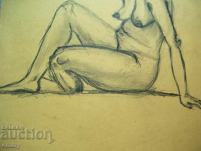 Delivery of Old pencil drawing naked woman body Delivery of Old pencil drawing naked woman body