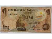 1 pound 1967. Malta rare