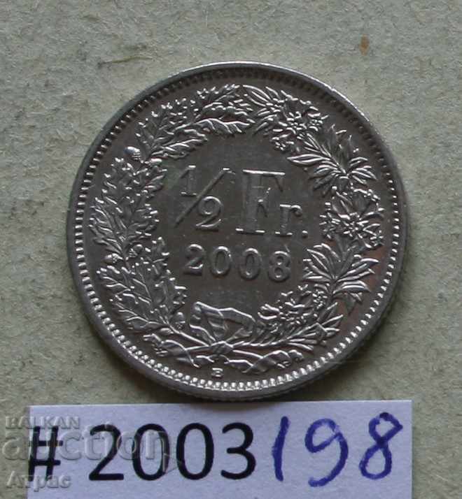 1/2 франк 2008  Швейцария