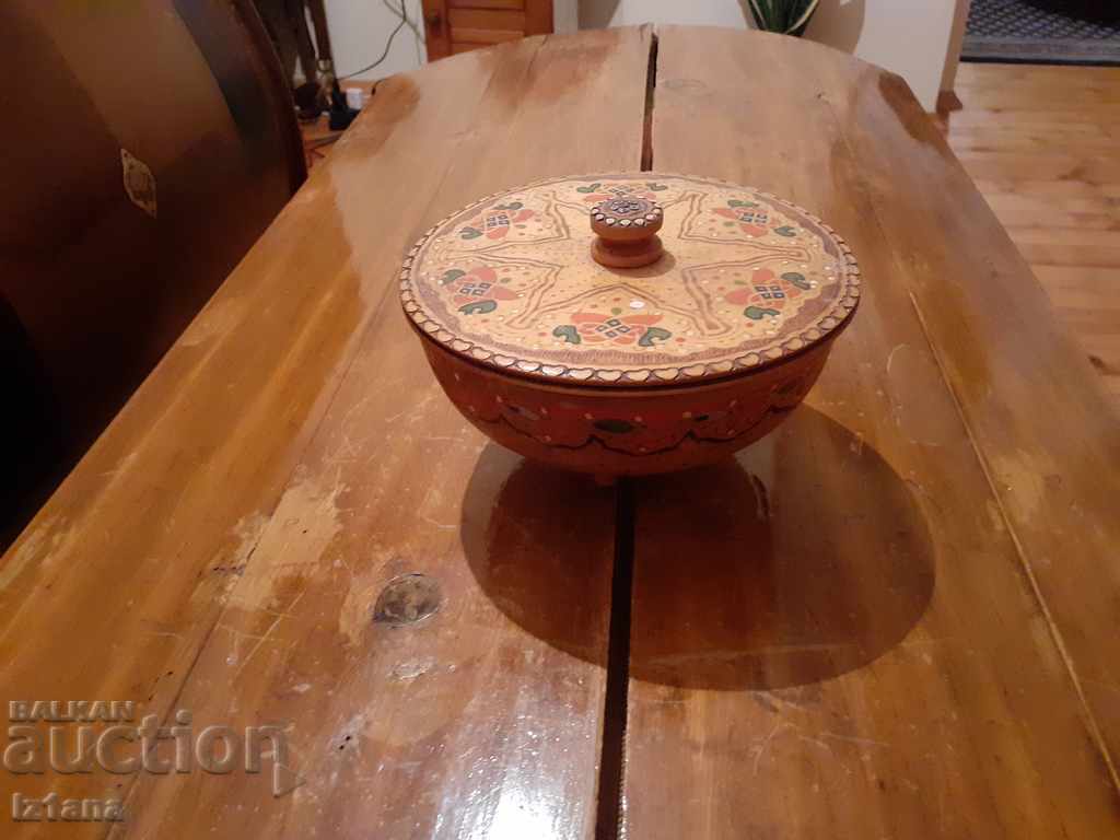 Old wooden bowl, bowl