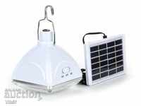 Solar LED lamp / pyramid / with built-in battery
