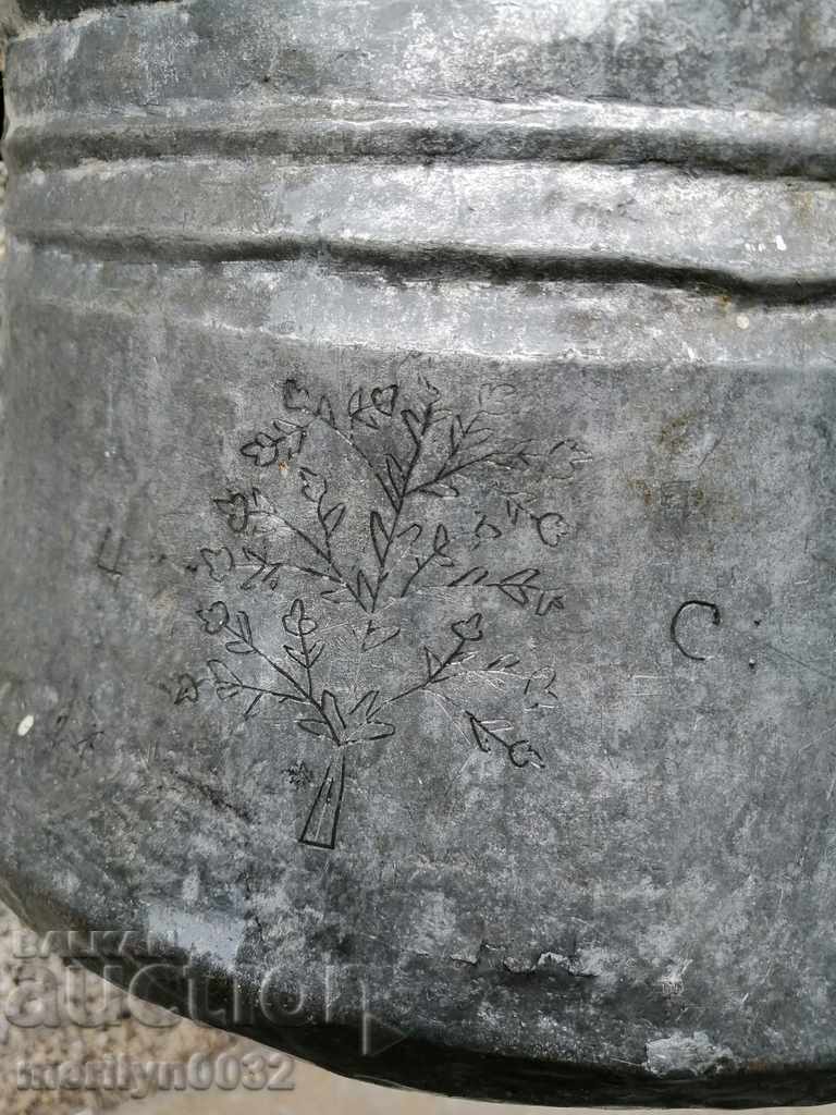 Auction  Gift cauldron inscription 1866 Harania copper copper vessel