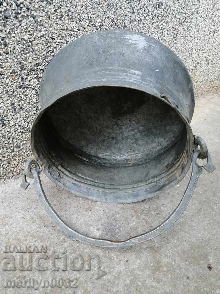 Delivery of Gift cauldron inscription 1866 Harania copper copper vessel