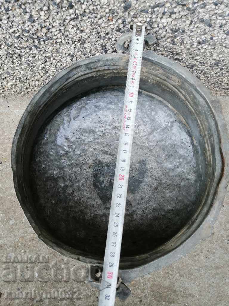 Gift cauldron inscription 1866 Harania copper copper vessel - 5