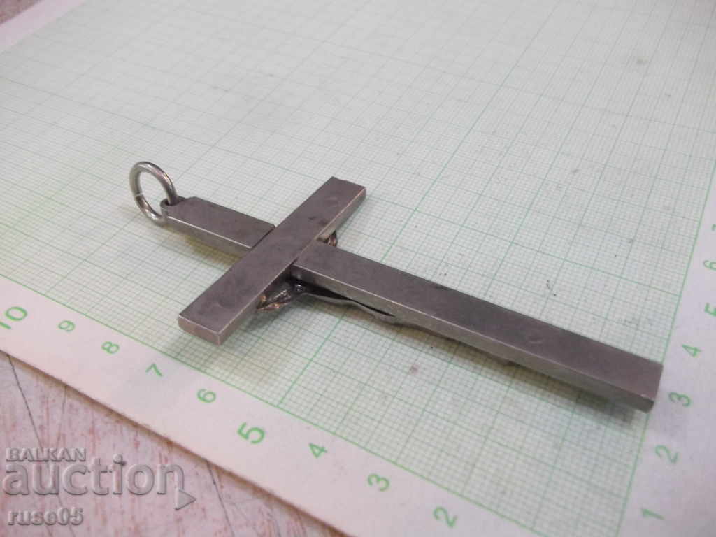 Cross with the crucifix made of white metal - 27.67 g. - 5 Cross with the crucifix made of white metal - 27.67 g. - 5