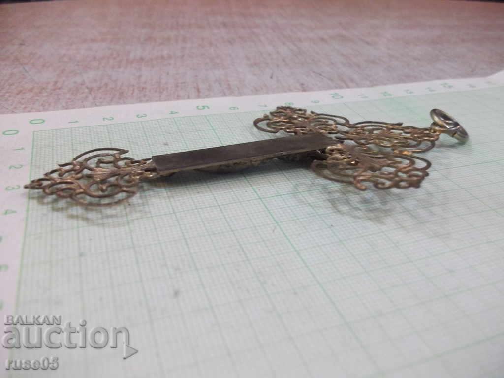 Cross with openwork metal crucifix - 12.22 g. - 7 Cross with openwork metal crucifix - 12.22 g. - 7