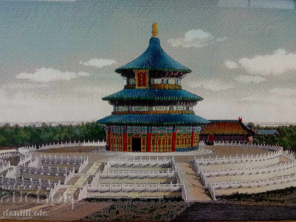 *$*Y*$* TAPISERIE JAPONEZĂ DE MĂTASE ȚESUTĂ MÂNĂ - 1966 *$*Y*$*