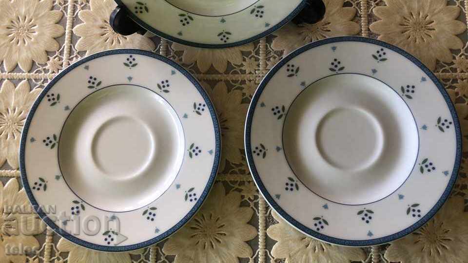 Set of three plates - quality German porcelain with price 12.00 BGN | € 6.14 Set of three plates - quality German porcelain with price 12.00 BGN | € 6.14