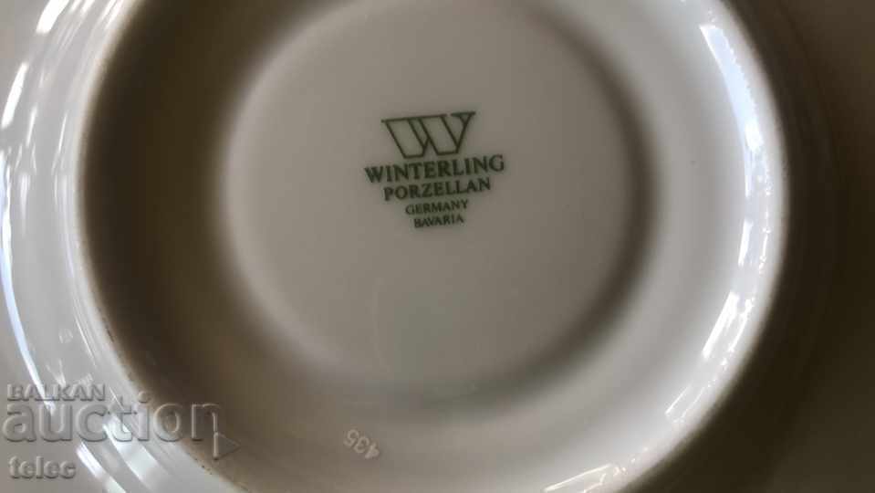 Auction Set of three plates - quality German porcelain Auction Set of three plates - quality German porcelain