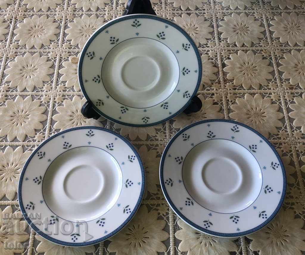 Set of three plates - quality German porcelain