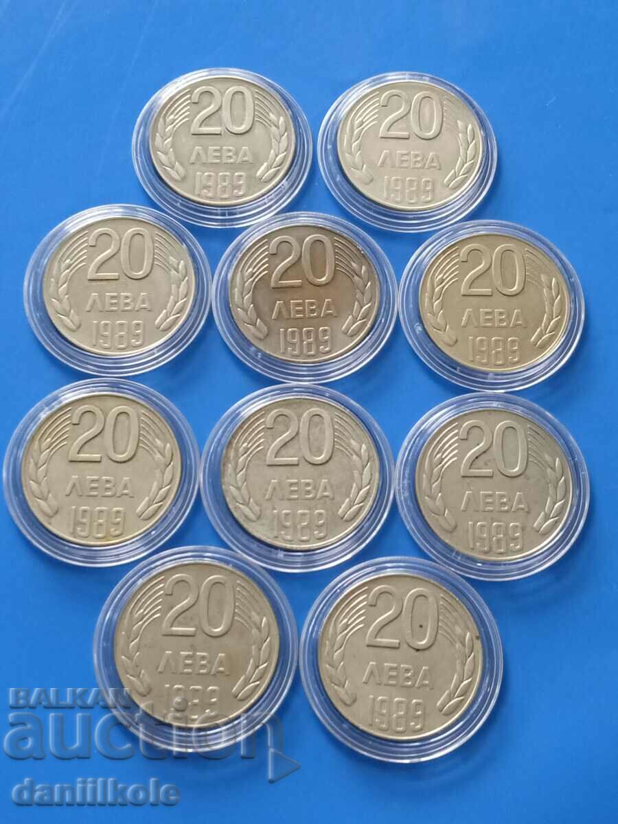 *$*Y*$* BULGARIA LOT OF 20 BGN COINS 1989 - aUNC *$*Y*$* with price 159.00 BGN | € 81.30 *$*Y*$* BULGARIA LOT OF 20 BGN COINS 1989 - aUNC *$*Y*$* with price 159.00 BGN | € 81.30
