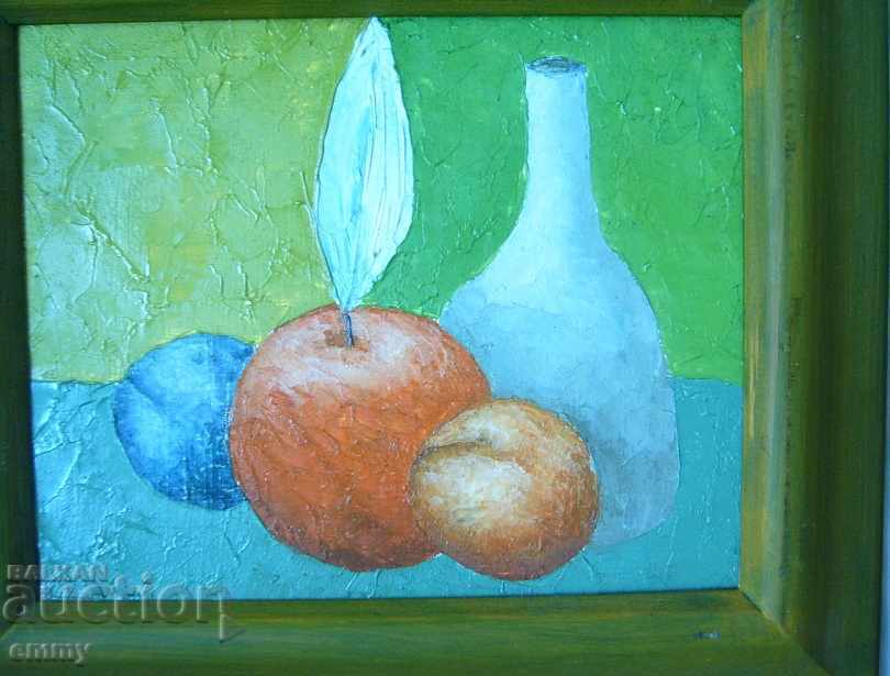Oil painting frame on canvas "Still Life" Bogomil Arsov with price 320.00 BGN | € 163.61 Oil painting frame on canvas "Still Life" Bogomil Arsov with price 320.00 BGN | € 163.61