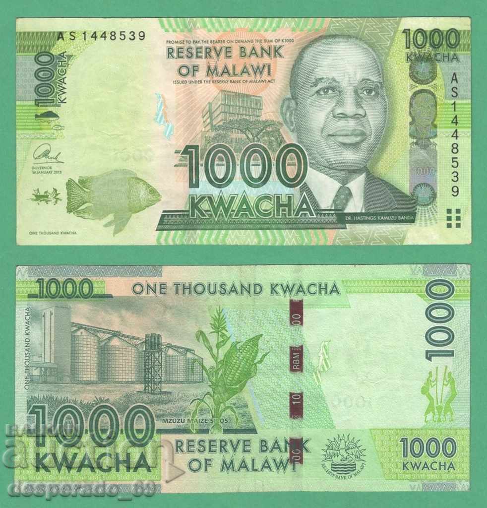 (¯`'•.¸ Malawi 1000 Kwacha 2013 ¸.•'´¯) (¯`'•.¸ Malawi 1000 Kwacha 2013 ¸.•'´¯)