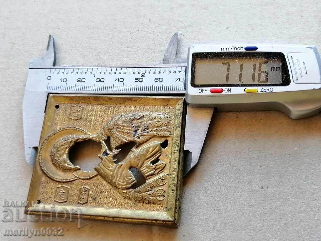 Delivery of Bronze fitting of Russian icon, religion, cross Jesus