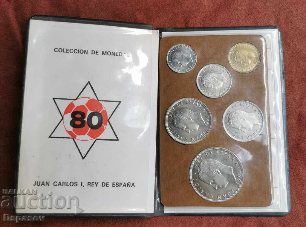 Lotul 5 Monede de fotbal din Cupa Mondială din Spania 1982