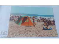 Пощенска картичка Обзор Плажът 1980