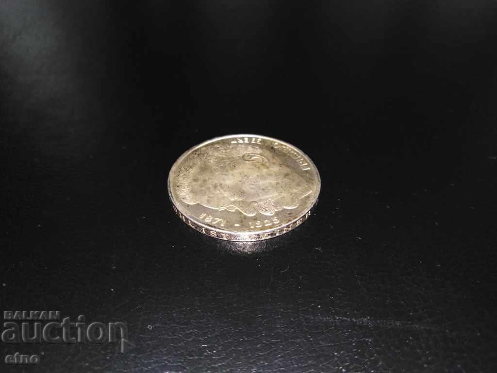 5 DEUTSCHE MARK 1975 FRIDRICH EBERT, SILVER 625 - 6 5 DEUTSCHE MARK 1975 FRIDRICH EBERT, SILVER 625 - 6