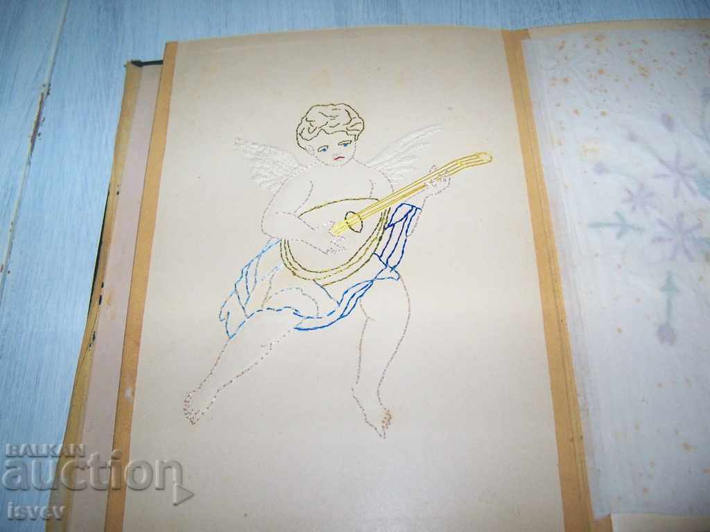Auction  Old album for embroidery before 1944.
