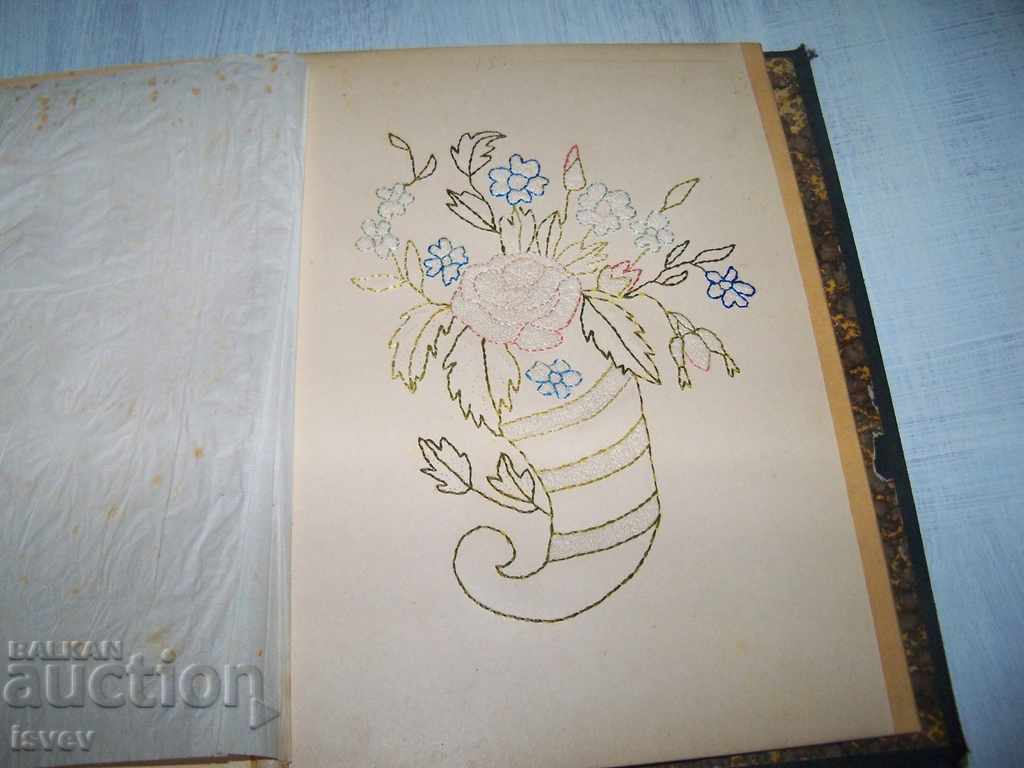 Delivery of Old album for embroidery before 1944.