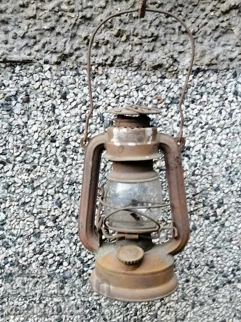 Стар немски фенер, лампа, прожектор светилник