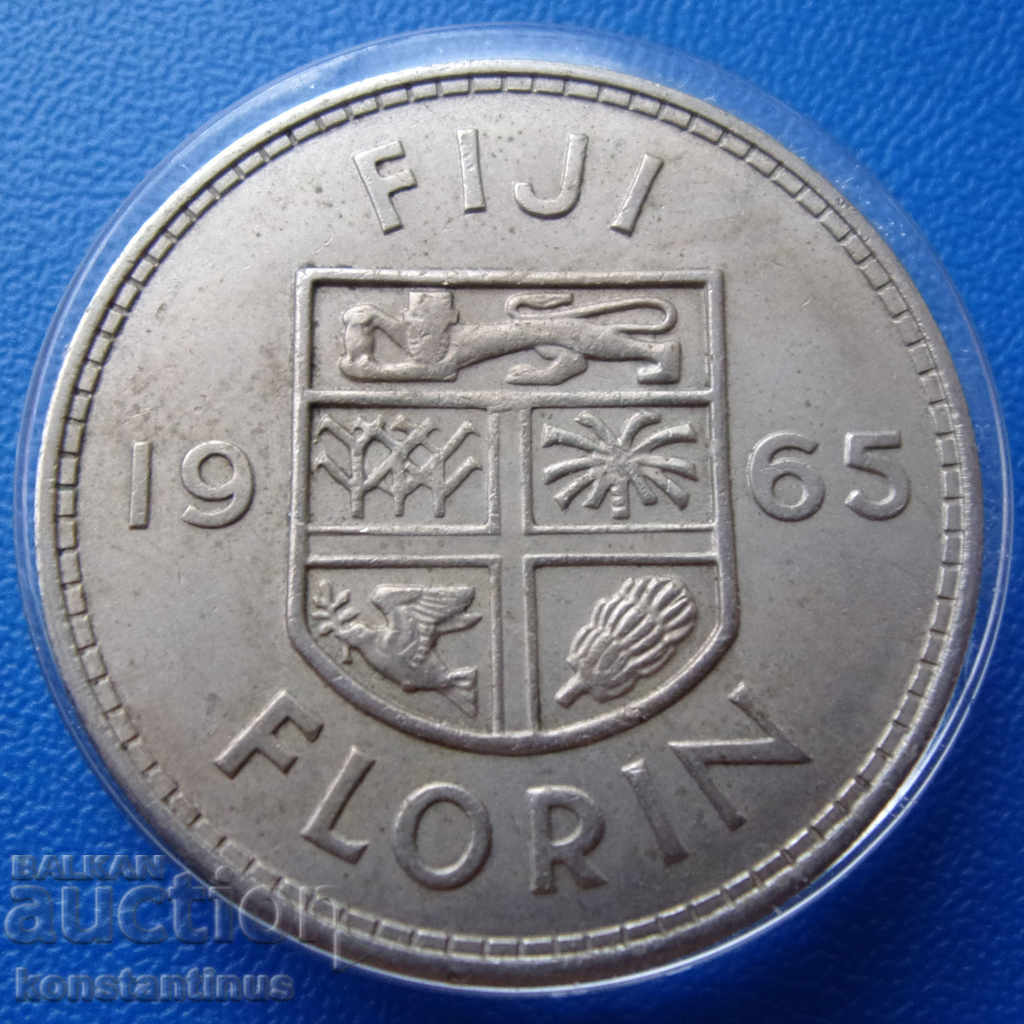 Fiji 2 Shilling 1965 UNC Rare