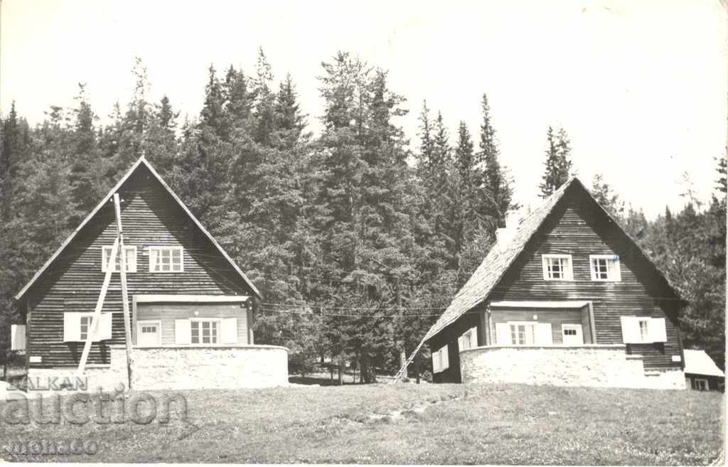 Old postcard - Bungalows near the dam "V. Kolarov"