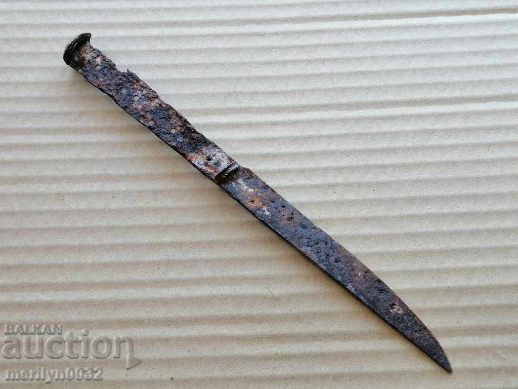 Old Ottoman knife, dagger fist blade