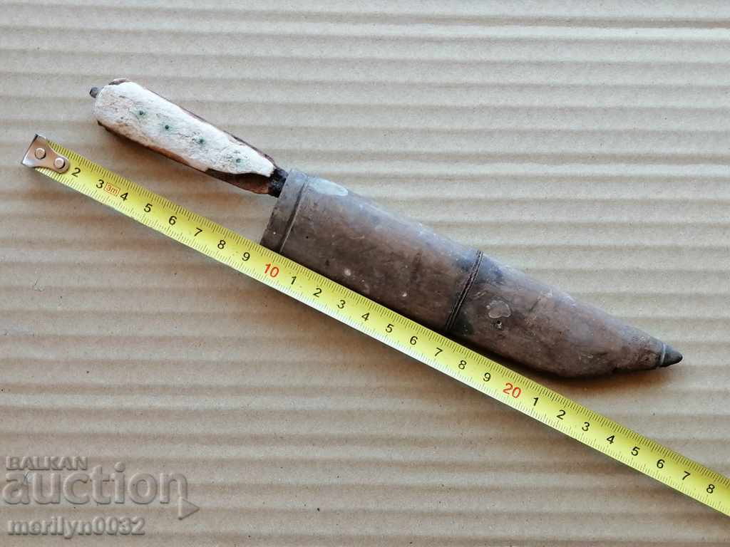 Vechi cuțit de tip otoman cu teacă, pumnal, cuțit, lamă - 5 Vechi cuțit de tip otoman cu teacă, pumnal, cuțit, lamă - 5