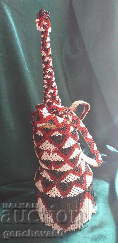 RARE Galama ART Beaded bottle - 5