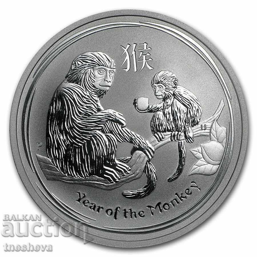 1 oz. лунар сребро "Година на Маймуната " 2016