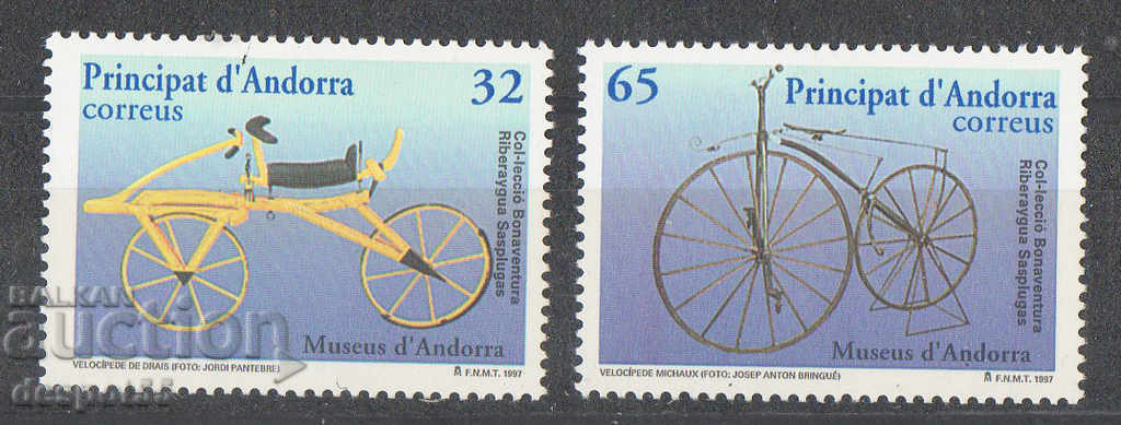 1997. Andorra (isp). Historic bicycles.