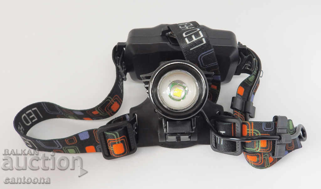 Powerful headlamp CREE XML T6 ZOOM, COMPASS, USB charger with price 32.98 BGN | € 16.86 Powerful headlamp CREE XML T6 ZOOM, COMPASS, USB charger with price 32.98 BGN | € 16.86