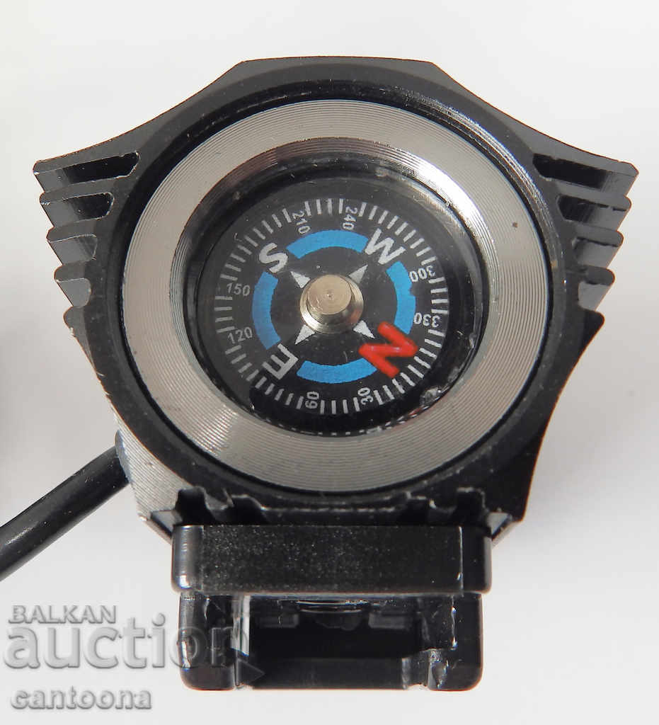 Auction Powerful headlamp CREE XML T6 ZOOM, COMPASS, USB charger Auction Powerful headlamp CREE XML T6 ZOOM, COMPASS, USB charger