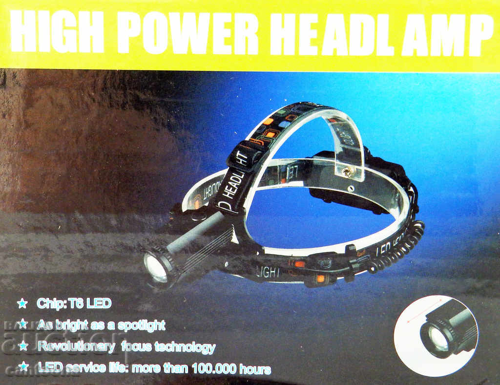 Powerful headlamp CREE XML T6 ZOOM, COMPASS, USB charger - 5 Powerful headlamp CREE XML T6 ZOOM, COMPASS, USB charger - 5