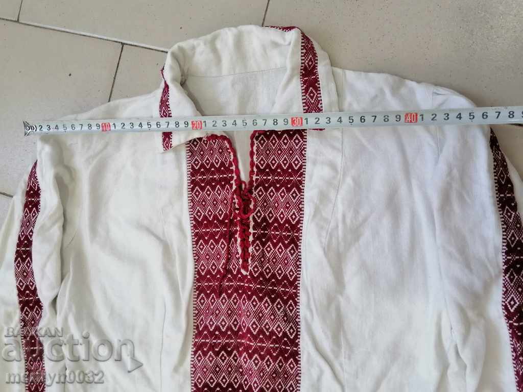 Children's woven shirt with Bulgarian embroidery folk costume embroidery - 7